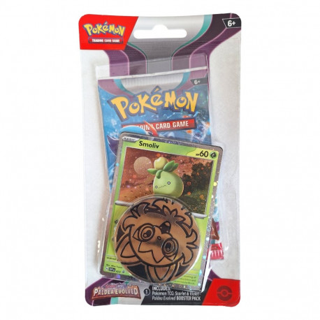 Trading Card Game - Pokémon Scarlet & Violet Paldea Evolved Checklane Blister With Smoliv Promo Card