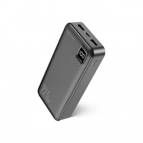Forever TB-300L external battery (powerbank) | 20000 mAh | 22.5W | USB-A, USB-C | LED display | blac