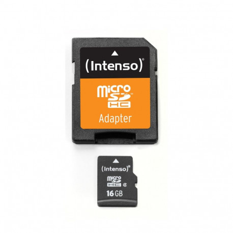 Intenso 3403470 memory card 16 GB MicroSDHC Class 4 with SD Adapter