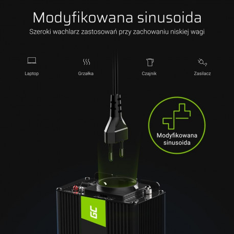 Green Cell Power Inverter 24V to 230V 1500W/3000W Modified sine wave