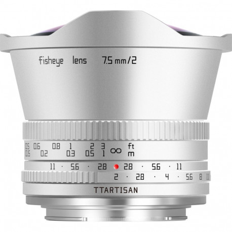 TTARTISAN kalasilmobjektiiv 7,5mm f/2,0 Sony E, hõbedane