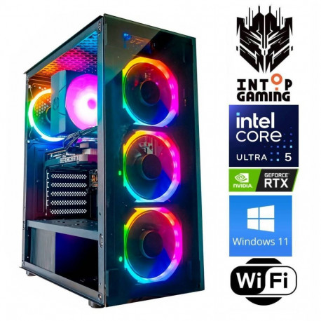 INTOP Ultra 5  225F 16GB DDR5 500SSD M.2 NVME+4TB RTX5060Ti 8GB WiFi WIN11