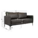 Sofa SOFIA 2-seater, dark olive