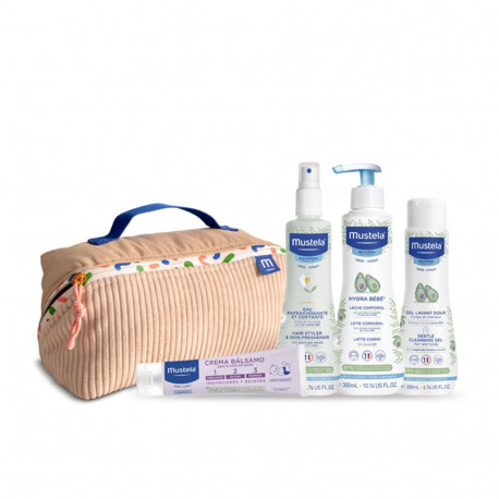 MUSTELA kosmeetikakott beebile 5-osaline, roheline