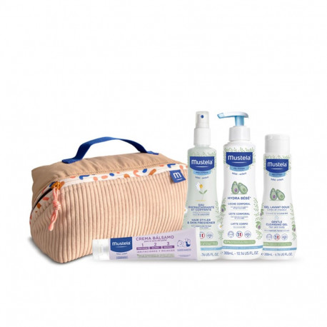 MUSTELA kosmeetikakott beebipoisi 5pz, savi
