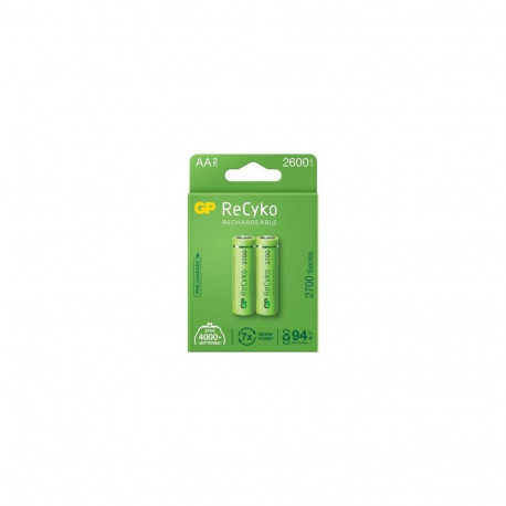 GP Battery (AA) Rechargeable NIMH R6/AA, 270AAHCE-EB2, (2 batteries / blister), 2700mAh