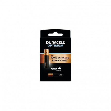 DURACELL Battery (LR03) AAA Alkaline Optimum (4 batteries / blister) 1.5V