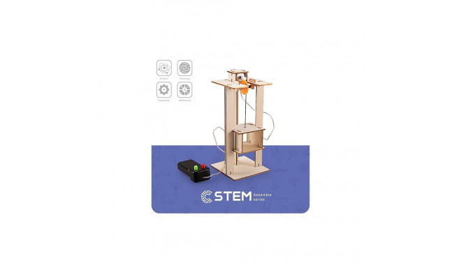 Wooden Assembly Kit Elevator, STEM Educational Toy