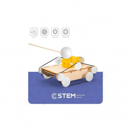 Wooden Assembly Kit Tank, STEM Educational Toy