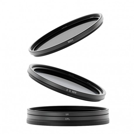Urth 46mm UV, Circular Polarizing (CPL), ND64, Soft Grad ND8 Lens Filter Kit (Plus+)