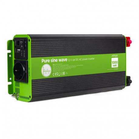 ENERGENIE toiteinverter 12V DC-AC puhas siinuslaine 1000W