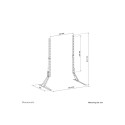 NEOMOUNTS TV Desk Stand legs