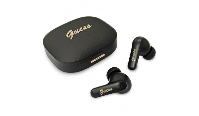 Wireless earphone GUESS TWS Script Metal Logo GUE005414 black