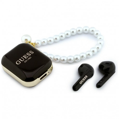 Wireless earphone GUESS TWS Pearl Strap GUE005292 black