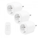 Remote-controlled x3 socket outlets GB313 F