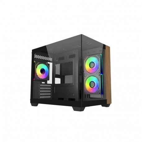 Case Elite 481 Wood 270° Seamless Glass mATX
