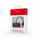 Gembird mälukaardilugeja SD/microSD USB-C, must