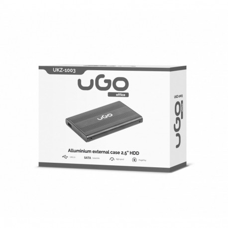 External HDD Enclosure 2,5'' USB 2.0 Aluminium