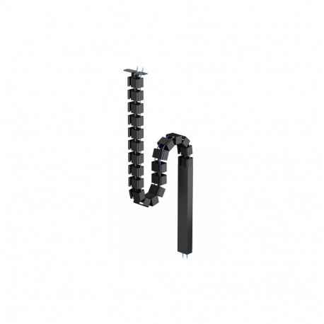 NEOMOUNTS CABLE SPINE ORGANIZER FOR SIT/STAND DESK FRAMES, SCREW MOUNTED, MAGNETIC CHANNEL, BLACK