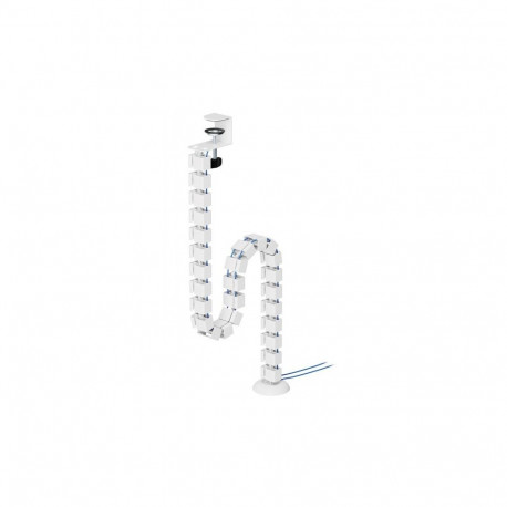 NEOMOUNTS CABLE SPINE ORGANIZER FOR SIT/STAND DESK FRAMES, CLAMP MOUNTED, WHITE