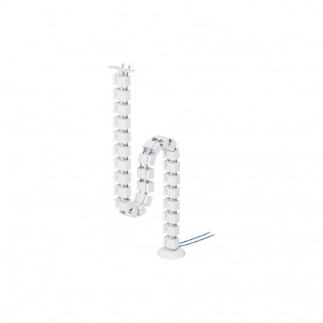 NEOMOUNTS CABLE SPINE ORGANIZER FOR SIT/STAND DESK FRAMES, SCREW MOUNTED, WHITE