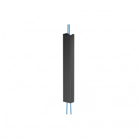 NEOMOUNTS MAGNETIC CABLE COVER FOR SIT/STAND DESK FRAMES, MULTIPLE CABLES, BLACK