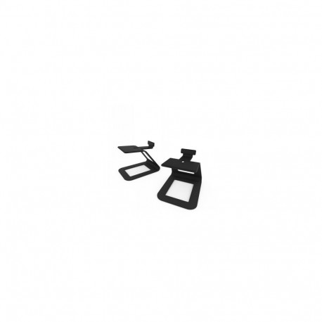 KANTO AUDIO ELEVATED DESKTOP SPEAKER STANDS FOR LARGE SPEAKERS - BLACK (PAIR)