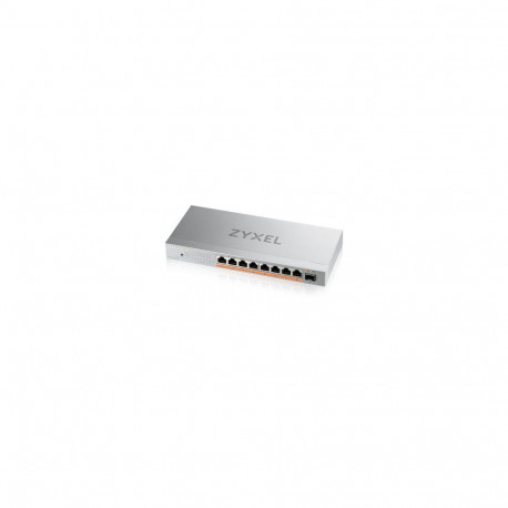 ZYXEL XMG-108 8 PORTS 2,5G + 1 SFP+, 8 PORTS 100W TOTAL POE++ DESKTOP MULTIGIG UNMANAGED DESKTOP SWI
