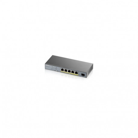 ZYXEL GS1350-6HP, 6 PORT MANAGED CCTV POE SWITCH, LONG RANGE, 60W, 802.3BT (1 YEAR NCC PRO PACK LICE