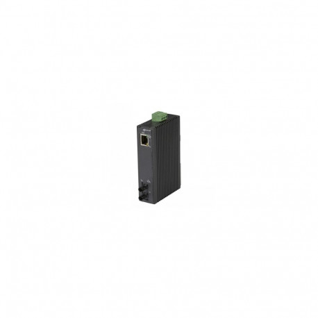 BLACKBOX ECONOMY DIN RAIL 10-100 MEDIA CONVERTER 1P - (1) 10/100 MBPS RJ45, (1) 100BASEFX MM ST, 2KM