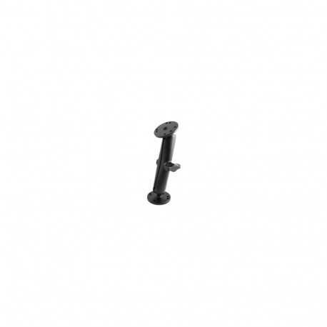 RAM B SIZE 1" BALL ON 2.5" ROUND PLATES WITH AMPS HOLE PATTERN, LONG LENGTH DOUBLE SOCKET ARM