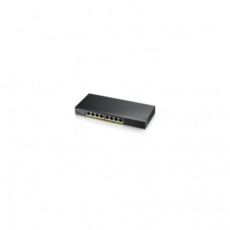 ZYXEL GS1915-8EP, 8-PORT GBE POE SMART HYBRID MODE SWITCH, STANDALONE OR NEBULAFLEX CLOUD, 60 WATT 8