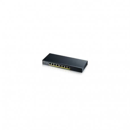 ZYXEL GS1900-8HP V3, 8-PORT GBE L2 POE SMART SWITCH, 802.3AT, DESKTOP, FANLESS, 77 WATT (5Y WARRANTY