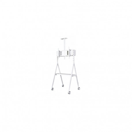 NEWSTAR MOBILE FLAT SCREEN FLOOR STAND (HEIGHT: 110 - 144 CM) 32-65" WHITE