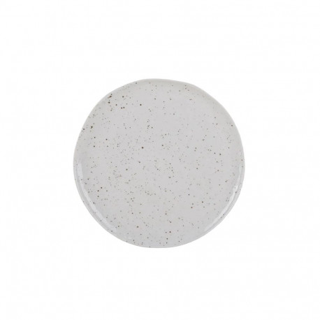 SALAD PLATE 21.8CM WHI DOT STRACCIATELLA