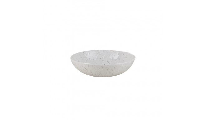 BOWL 20.5CM WHITE DOTS STRACCIATELLA