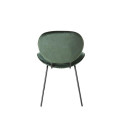 Roheline velveteisest söögitool DN-723