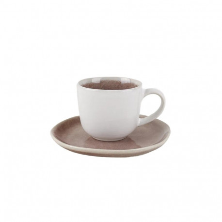tass taldrikuga 220ml hele roosa velvet