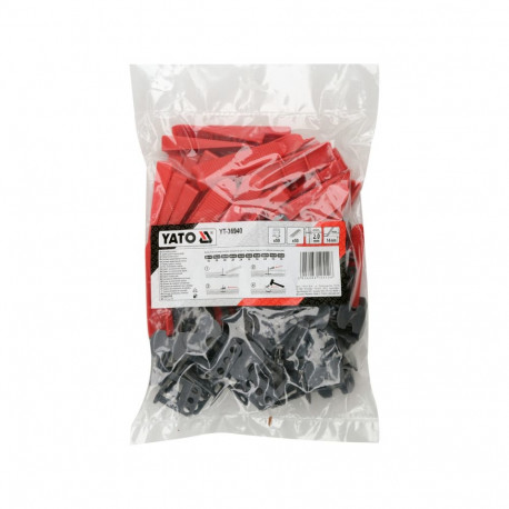 Yato Plaatide tasandussüsteem YT-36940, 50 klambrit, 50 vitsat, plaatidele 5-14 mm, vuugi paksus 2 m