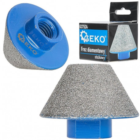 Geko M14 Diamond Conical Mill Drill G37524, 20-48mm, diamond coating, M14 thread