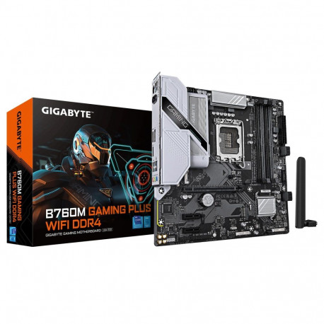 Mainboard|GIGABYTE|B760M GAMING PLUS WIFI DDR4 (REV. 1.1)|Intel B760|LGA 1700|micro ATX|RAM DDR4-SDR