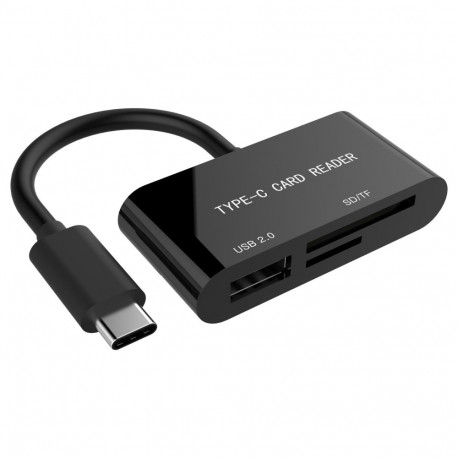 Gembird mälukaardilugeja UHB-CR3-02 SD USB-C