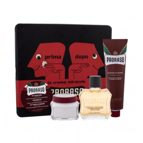 PRORASO Red After Shave Lotion Aftershave (100ml) (Set)