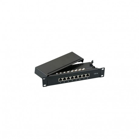 "EFB Mini-Patchpanel STP 8xRJ45 Cat.6A, 10 1HE, RAL7035 grau"