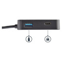 D StarTech mitmeportiline USB-C adapter