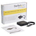 D StarTech mitmeportiline USB-C adapter