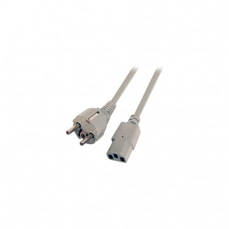 "EFB Netzkabel Schutzkontakt 180°-C13 180°,grau,2.0m,3x0.75mm"