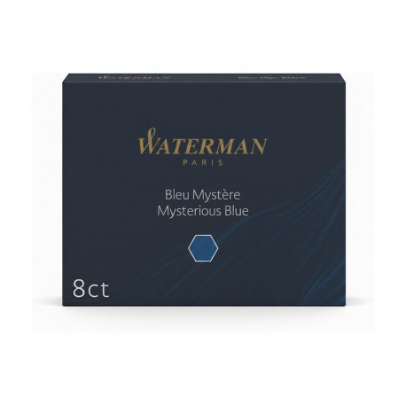 Waterman tindikassetid standard 8tk, Myster Blue