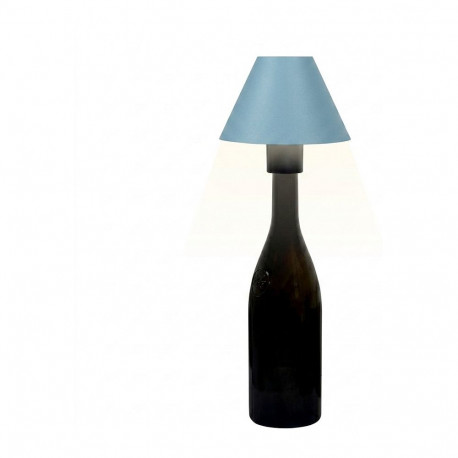 Synergy 21 LED akuga laualamp pudelitele, välitingimustesse IP54, puutega hämardatav, sinine