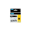 DYMO Rhino Industrial Vinyl Labels | 19 mm x 5.5 m | White Print on Black | Self-Adhesive | for Labe